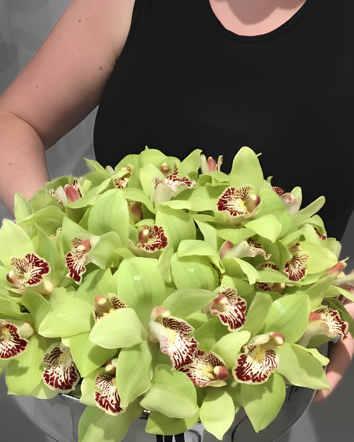 Cymbidium Orchids & Chrome